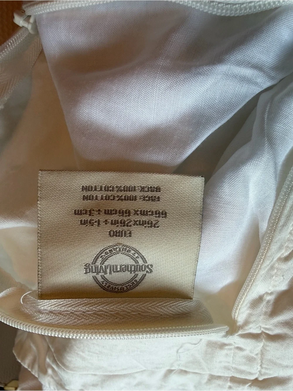 Southern Living off white textured Euro Cotton Pillow Shams